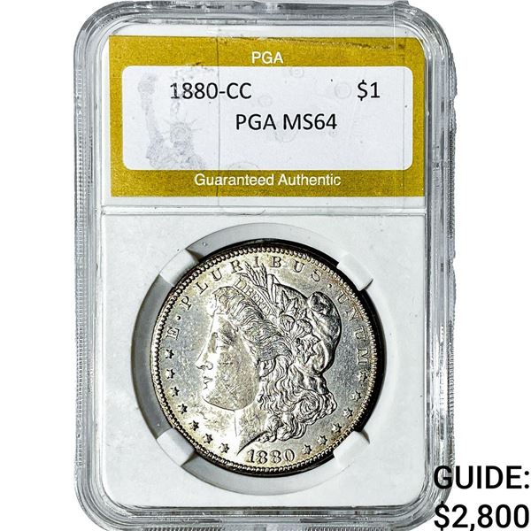 1880-CC Morgan Silver Dollar PGA MS64
