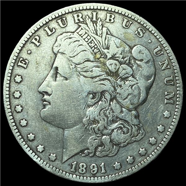 1891-O Silver Morgan Dollar NEARLY UNCIRCULATED