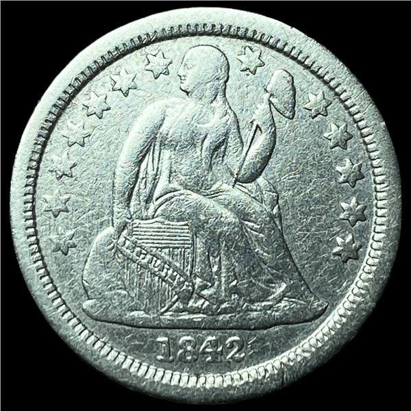 1842-O Silver Seated Liberty Dime CLOSELY UNCIRCULATED