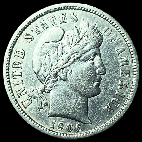 1906 Barber Dime UNCIRCULATED