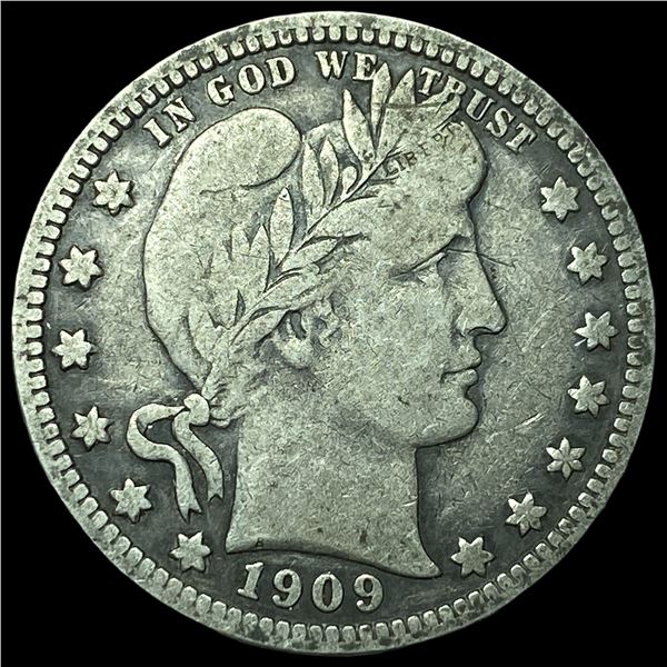 1909 Barber Quarter LIGHTLY CIRCULATED