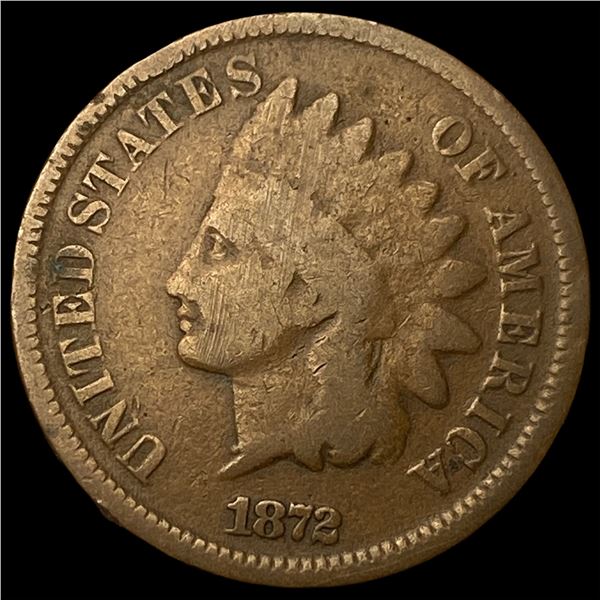 1872 Indian Head Cent LIGHTLY CIRCULATED