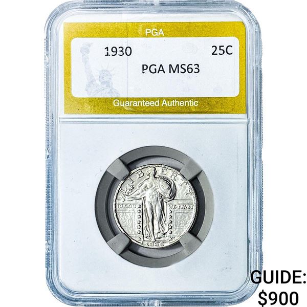 1930 Standing Liberty Quarter PGA MS63