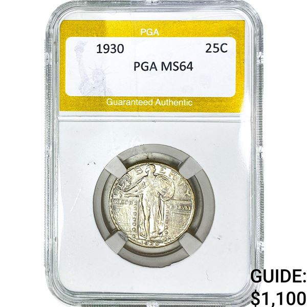 1930 Standing Liberty Quarter PGA MS64