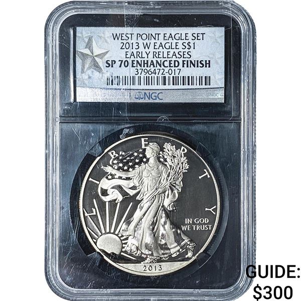 2013-W Silver Eagle NGC SP70 Enhanced Finish