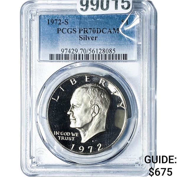 1972-S Eisenhower Dollar PCGS PR70 DCAM Silver