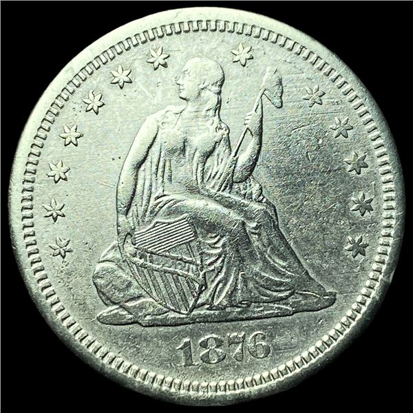 1876-S Silver Seated Liberty Quarter CLOSELY UNCIRCULATED