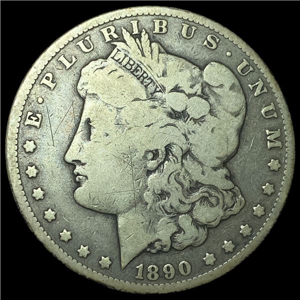 1890-CC Silver Morgan Dollar LIGHTLY CIRCULATED