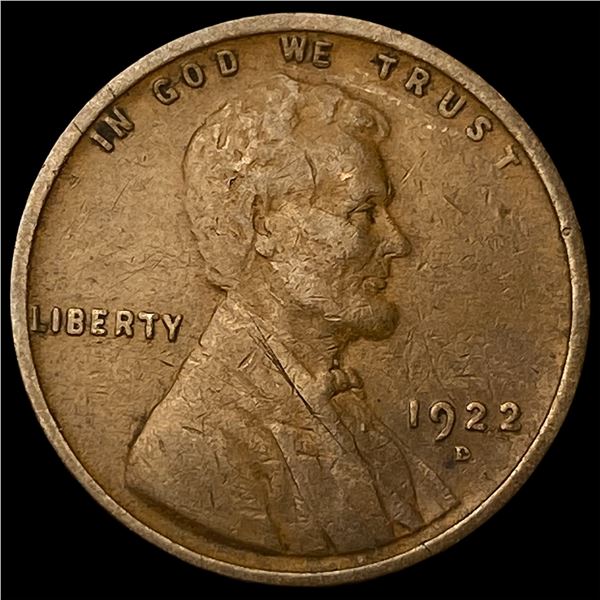 1922-D Lincoln Wheat Cent NEARLY UNCIRCULATED