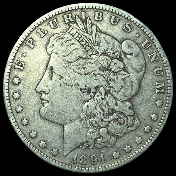 1891-O Silver Morgan Dollar LIGHTLY CIRCULATED