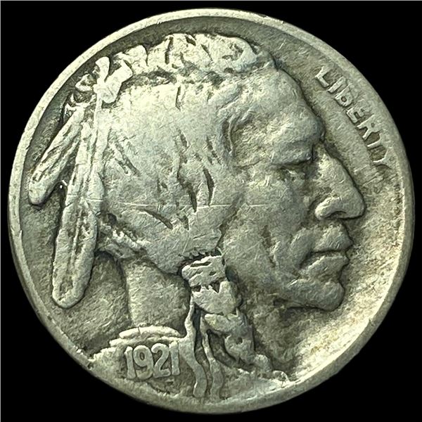 1921-S Nickel Buffalo Five Cents CLOSELY UNCIRCULATED