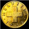 Image 2 : 1955-B Switzerland Bronze 1 Rappen