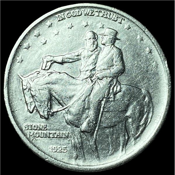 1925 Stone Mountain Silver Half Dollar CLOSELY UNCIRCULATED