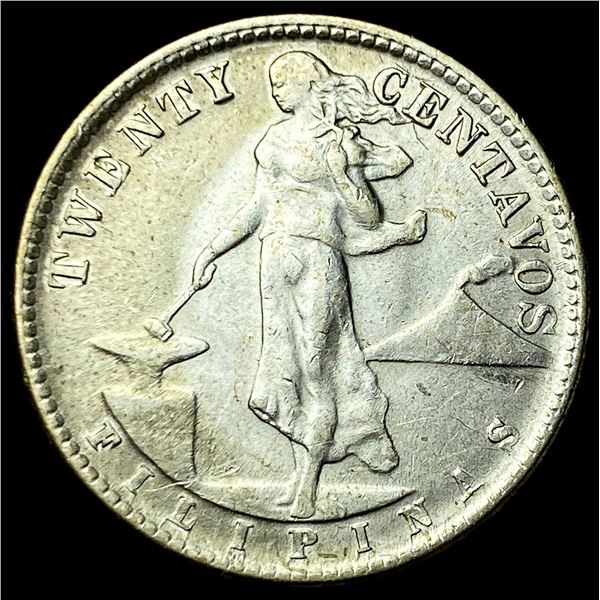 1965D Philippines Silver 20 Centavos