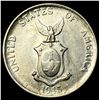 Image 2 : 1945D Philippines Silver 20 Centavos