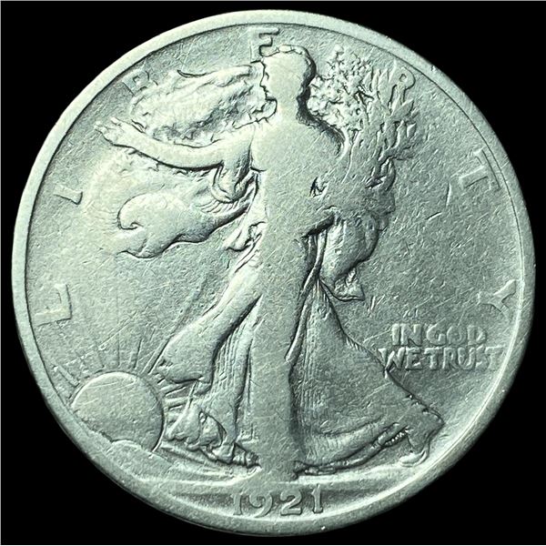 1921 Walking Liberty Half Dollar LIGHTLY CIRCULATED