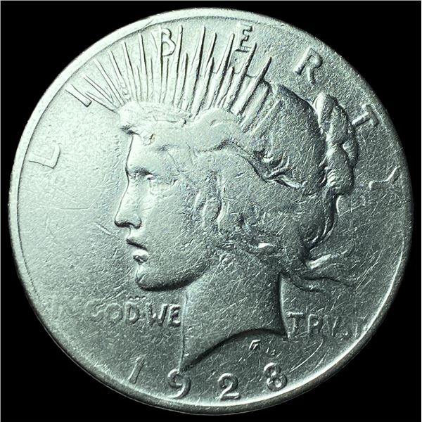 1928 Peace Silver Dollar LIGHTLY CIRCULATED