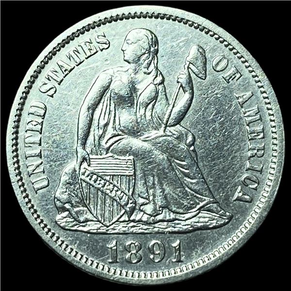 1891 Silver Dime UNCIRCULATED