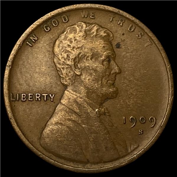 1909-S Lincoln Wheat Cent CLOSELY UNCIRCULATED