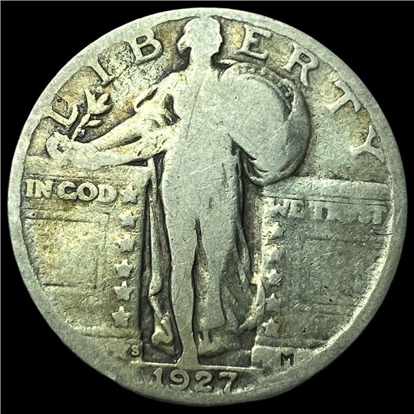 1927-S Silver Standing Liberty Quarter LIGHTLY CIRCULATED