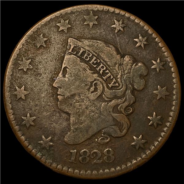 1828 Coronet Head Large Cent CLOSELY UNCIRCULATED
