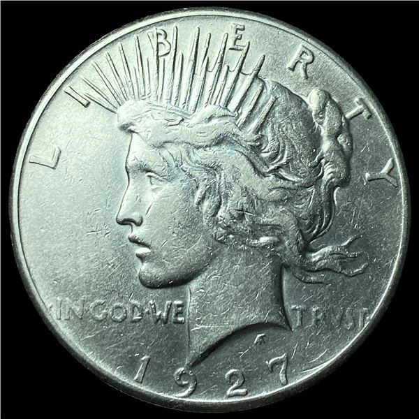 1927 Silver Peace Dollar CHOICE AU
