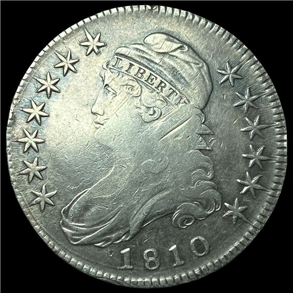 1810 Capped Bust Half Dollar NEARLY UNCIRCULATED