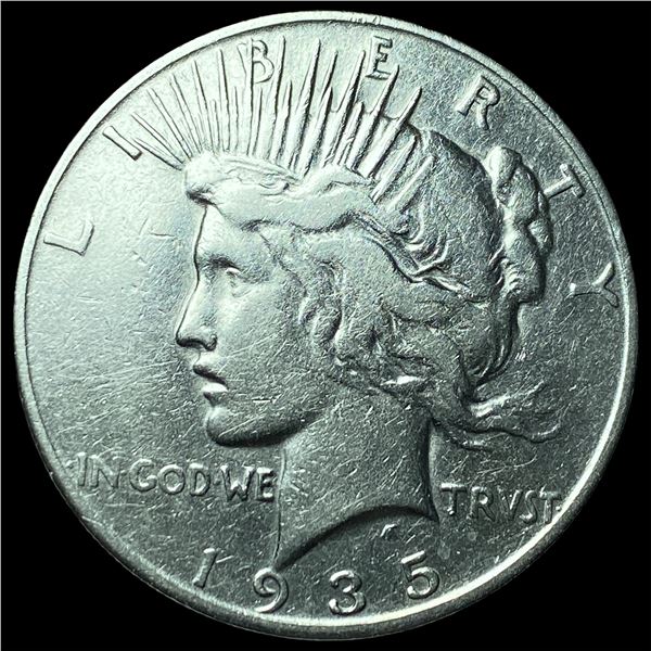 1935 Silver Peace Dollar CLOSELY UNCIRCULATED