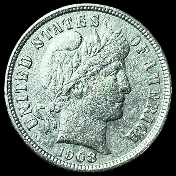 1908-S Silver Barber Dime HIGH GRADE