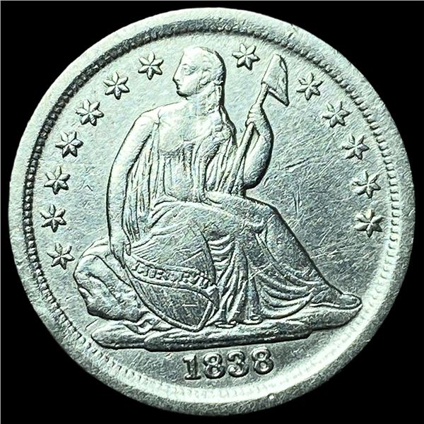 1838 Silver Seated Liberty Dime HIGH GRADE
