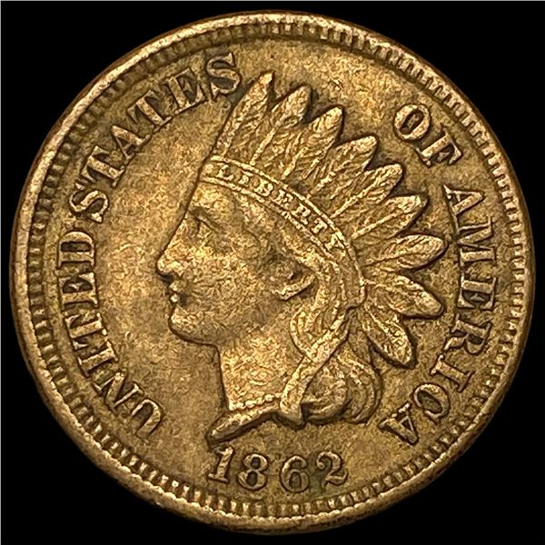 1862 Copper-Nickel Indian Head Cent CLOSELY UNCIRCULATED