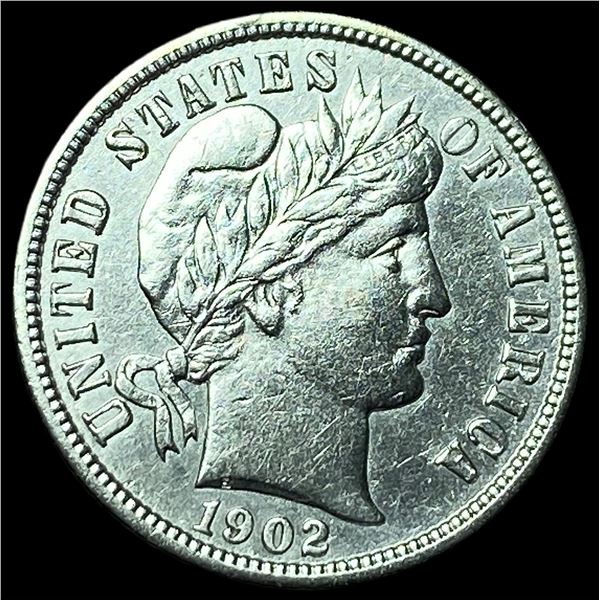 1902 Barber Dime UNCIRCULATED