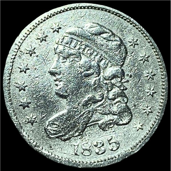1835 Capped Bust Silver Half Dime CLOSELY UNCIRCULATED