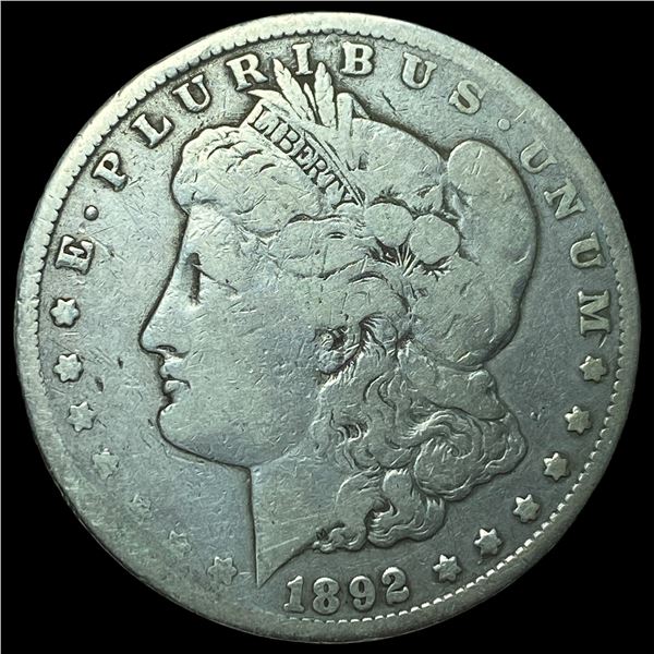1892-CC Silver Morgan Dollar LIGHTLY CIRCULATED