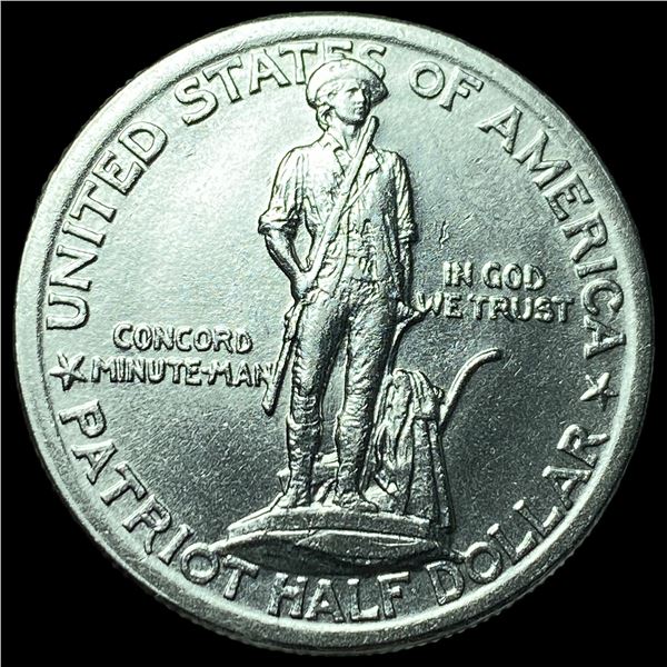 1925 Silver Lexington-Concord Half Dollar UNCIRCULATED