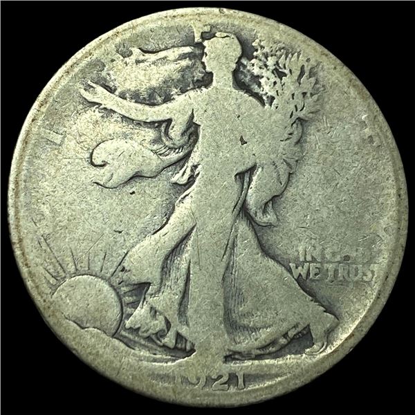 1921-S Silver Walking Liberty Half Dollar NICELY CIRCULATED