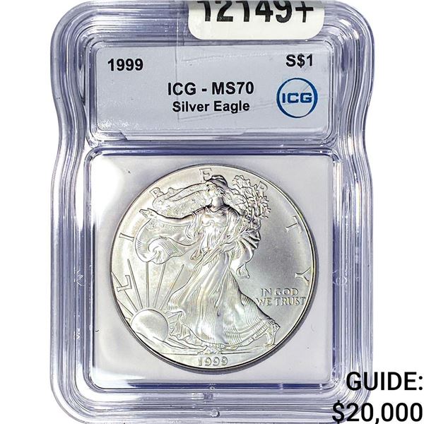 1999 Silver Eagle ICG MS70
