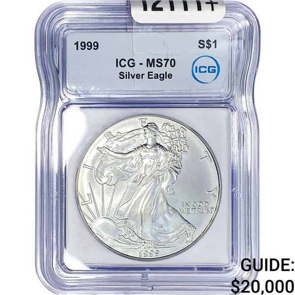 1999 Silver Eagle ICG MS70