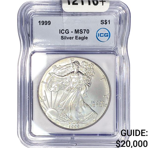 1999 Silver Eagle ICG MS70