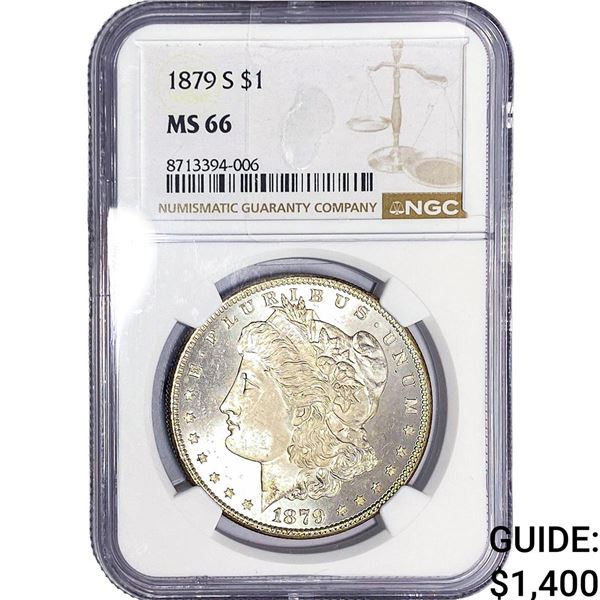 1879-S Morgan Silver Dollar NGC MS66