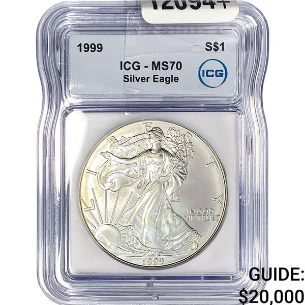 1999 Silver Eagle ICG MS70