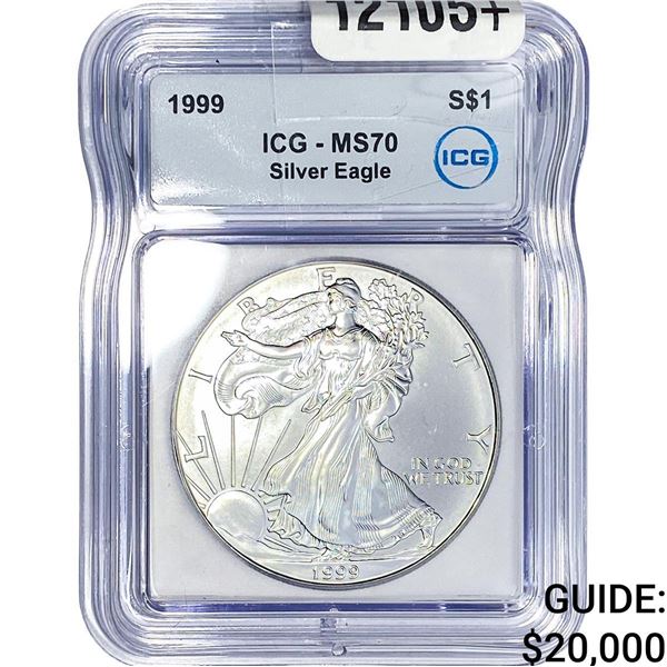 1999 Silver Eagle ICG MS70