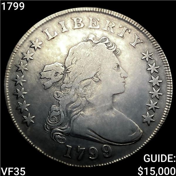 1799 Draped Bust Dollar ABOUT UNCIRCULATED