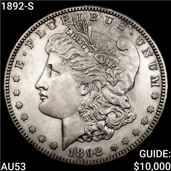 1892-S Morgan Silver Dollar CLOSELY UNCIRCULATED