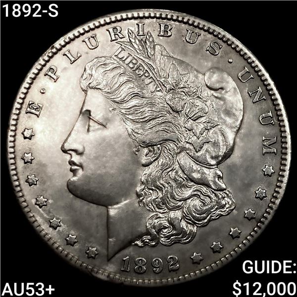 1892-S Morgan Silver Dollar CLOSELY UNCIRCULATED+