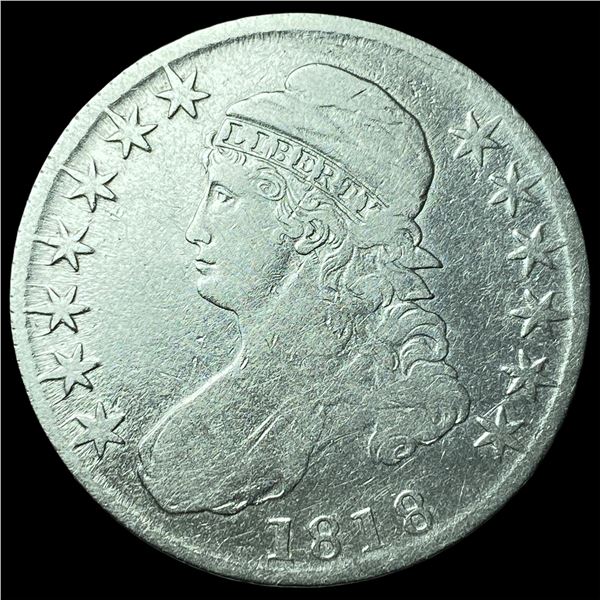 1818 Capped Bust Half Dollar NEARLY UNCIRCULATED