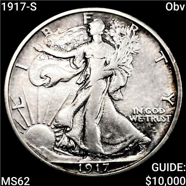 1917-S Obv Walking Liberty Half Dollar UNCIRCULATED