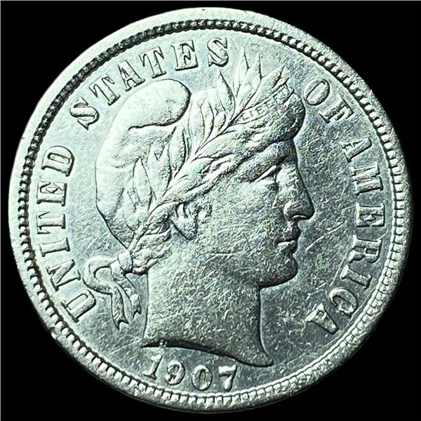 1907-D Silver Barber Dime UNCIRCULATED