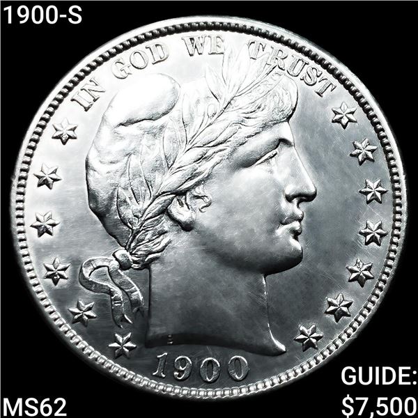 1900-S Barber Half Dollar UNCIRCULATED
