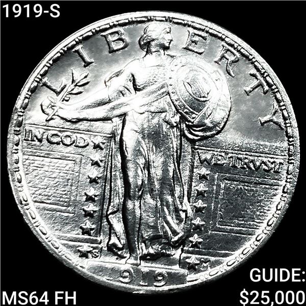 1919-S Standing Liberty Quarter CHOICE BU